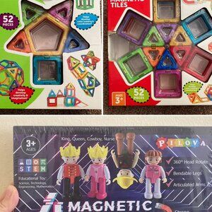 Bundle of brand new MAGNETIC TILES and FIGURES